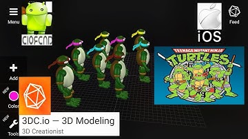 3DC.io Ninja Turtles 3d Modelling Android/Ios