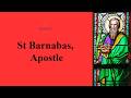 Lauds – 11th June – Thursday – St Barnabas, Apostle, Mem.