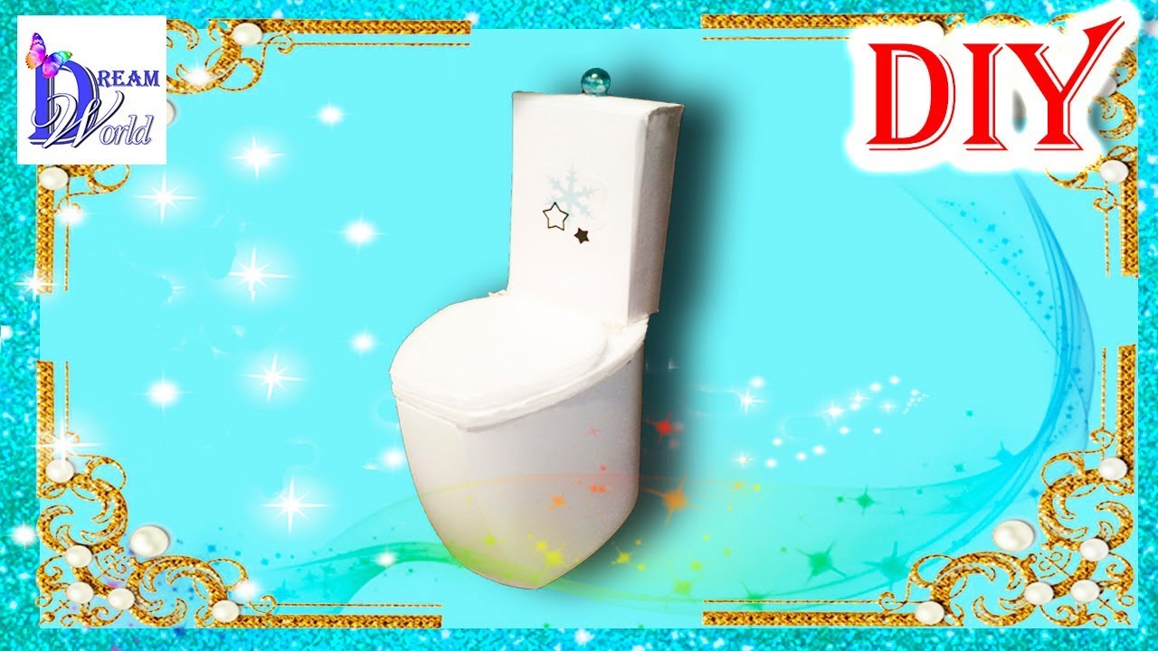 Как сделать унитаз для куклы своими руками How to make a toilet for the doll with his own hands