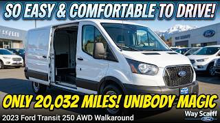 2023 Ford Transit 250 LR Cargo AWD Walkaround | Low Mileage Commercial Van Review | Way Scarff Ford