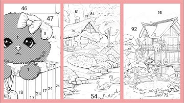 Zen color coloring game compilation by number #5 |  Coloring Games