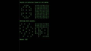 Project Euler Puzzle 96: Sudoku Profile