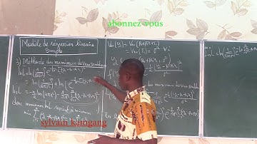 ÉCONOMÉTRIE:régression simple(5);estimation des paramètres