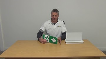 Right Arrow Exit Sign For Emergency Exit Sign Fixture (Adhesive)