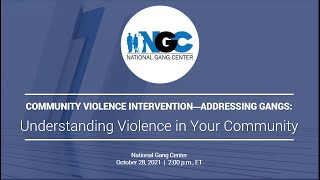 Understanding Violence in Your Community | CVI—Addressing Gangs Series