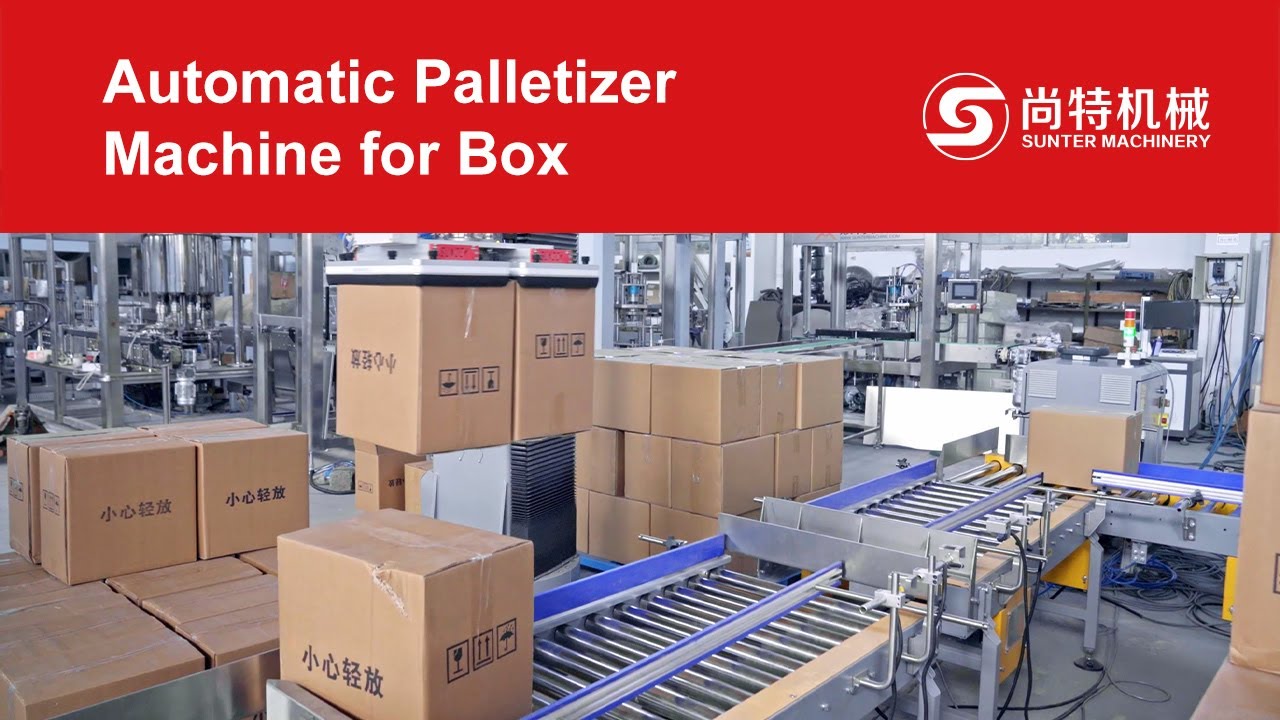 Automatic Palletizer Machine, Robot Palletizing System, Box Palletizer ...