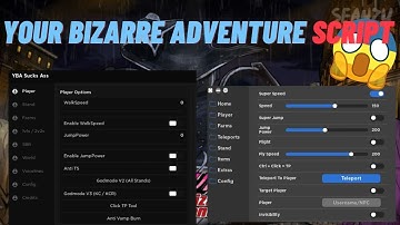 Roblox Your Bizarre Adventure OP Script | Auto Farm | Item Farm Auto Quest God Mode | *PASTEBIN*