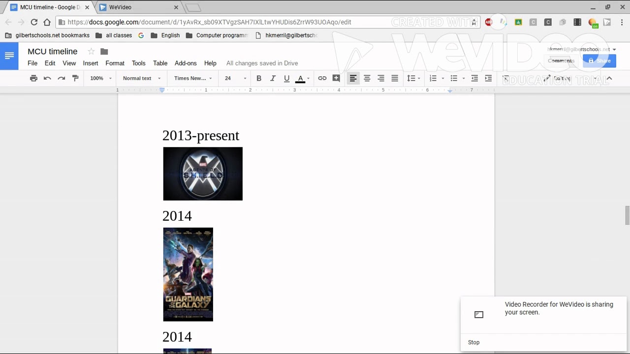 mcu timeline youtube