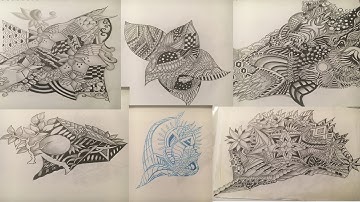 Zentangle Patterns for beginners: Evolution of My Zentangles Part 3
