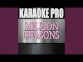Million Reasons (Originally Performed by Lady Gaga)