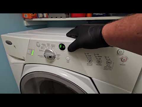 Whirlpool Duet washer WFW8300SW04 diagnostic error codes and automatic or manual test cycle