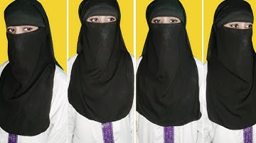 Single Niqab With Hijab | Eyebrow Face Cover Niqab Tutorial | Latest Hijab With Borkha Fashion Show
