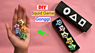 DIY Paper Gonggi Game Inspired by Squid Game, How to make Gonggi Squid Game, Paper crafts Squid game