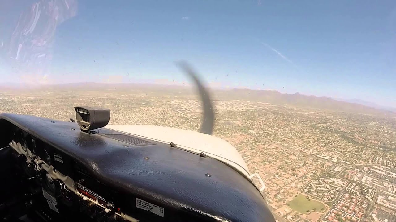 Chandler to Scottsdale, Phoenix VFR Class B Transition, C172 N54288