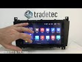 Video: Radio GPS head unit Mercedes Benz C W203 / SportCoupe Android 15 TR3053