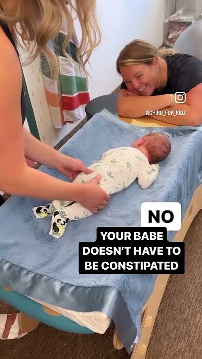 Constipated baby? Do this! #chiropractic #babycare #constipation #adjustment