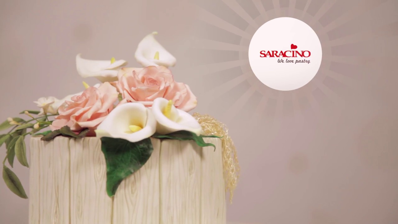 Flowers Calla And Rose Using Saracino Modelling Paste