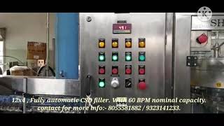 Fully automatic CSD filling and capping machine.