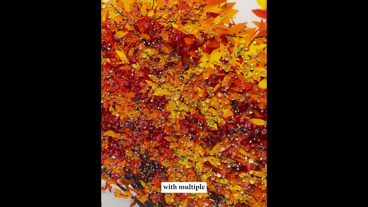 Dazzling Crystal Glass Paintings that will make your walls sparkle with art.