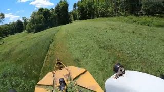 Cutting HAY with a BRUSH HOG ???