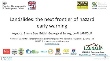 Landslides: the next frontier of hazard early warning