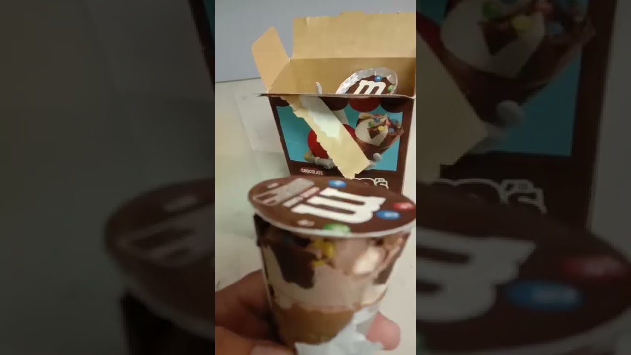 M & M Ice cream cone one of the best chocolate delight