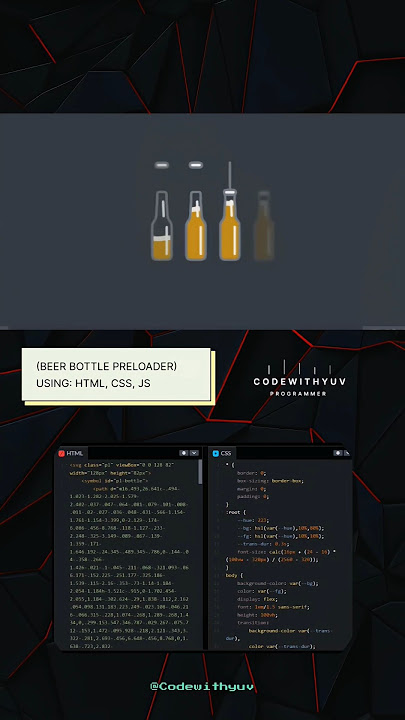 Source code in bio! #codewithyuv #shorts #html