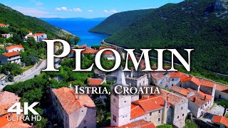 Plomin 4K Drone Aerial Kršan Fianona Croatia Hrvatska