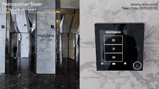 KONE MiniSpace Traction Elevators at Metropolitan Tower, Jakarta
