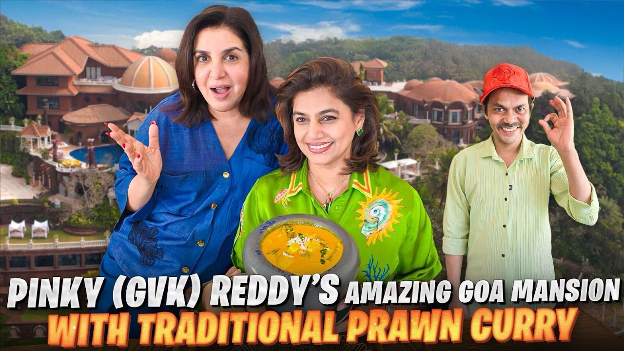 Pinky Reddy's All-In-One Fab Mansion, 10 Bedrooms, Sky Light, Caves, Amphitheatre & Dance Floor!