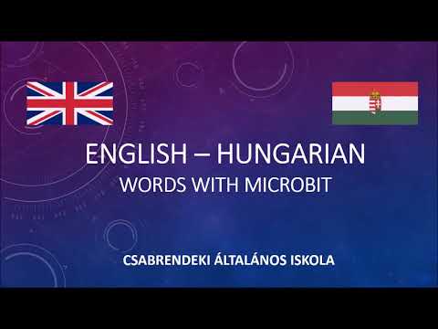 English - Hungarian words with Microbit