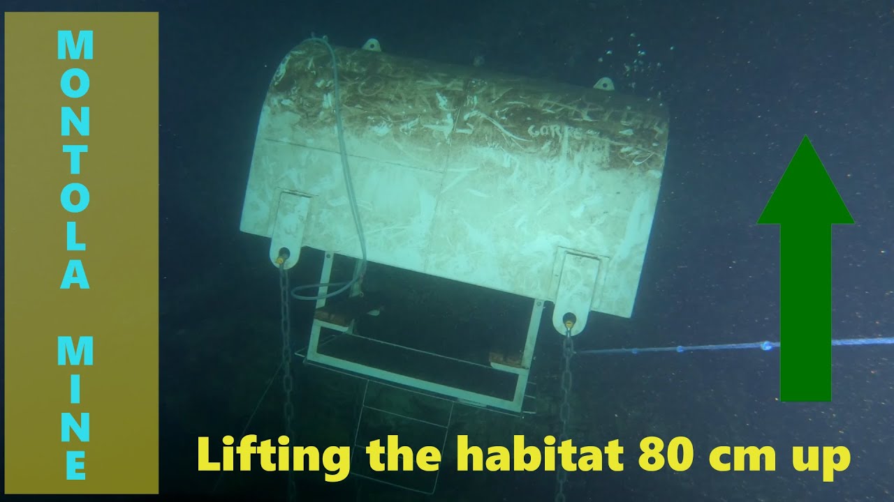Lifting the underwater habitat 80 cm up YouTube