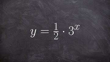 How to graph an exponential function by using a table