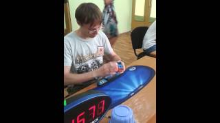 Roman Ostapenko Rubik&#39;s Cube 9.65 @ Odessa Open 2014