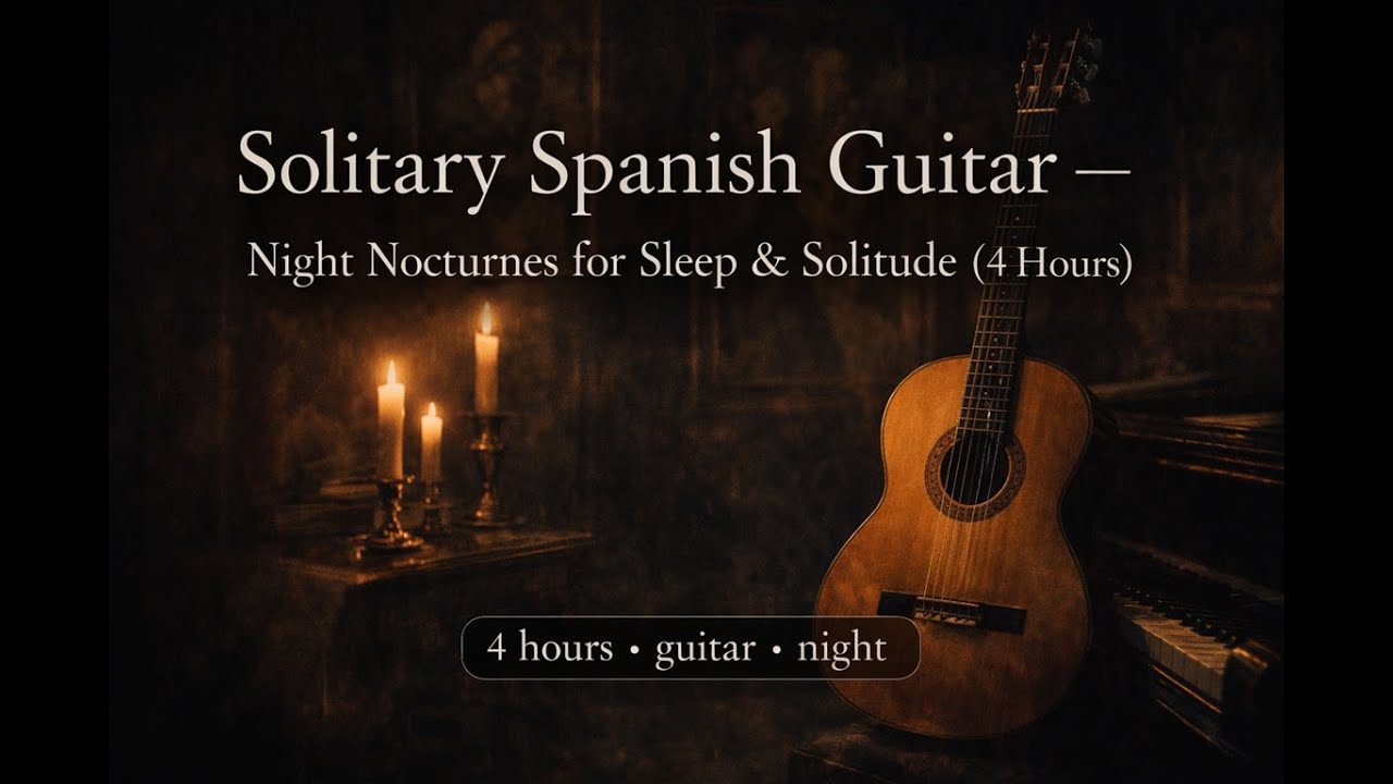 Solitary Spanish Guitar — Night Nocturnes for Sleep & Solitude (4 Hours)