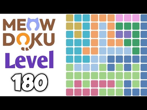 Meowdoku: Brain Puzzle Games Level 180 Walkthrough