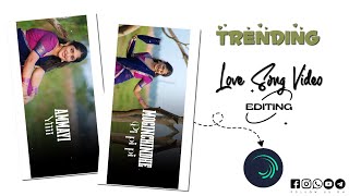 Telugu Love Lyrics Video Editing Alight Motion | New Trending Video Editing Alight Motion screenshot 3
