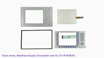 2711P-RDB10C Front Plastic Case, Touch Screen, Membrane Keypad for PanelView Plus 1000