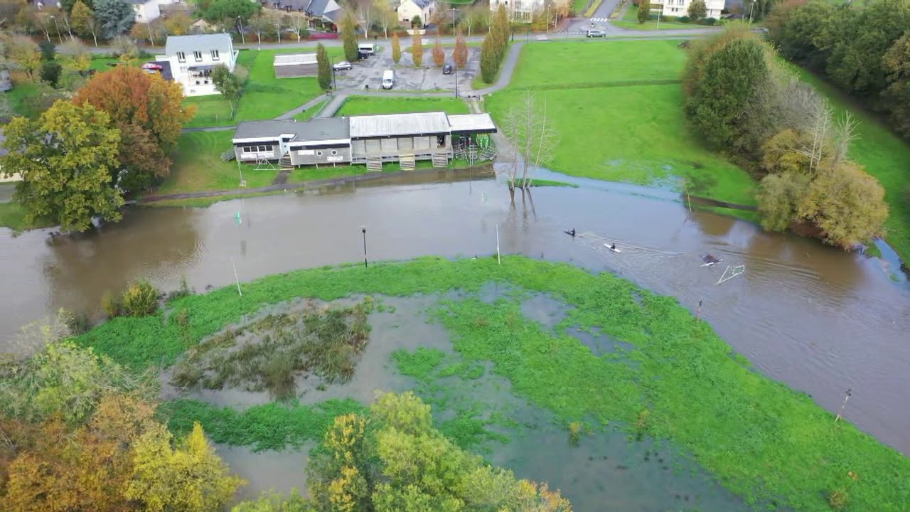 Crues, inondations et bras oubliés de la Vilaine à Acigné (35) en 2019-2020