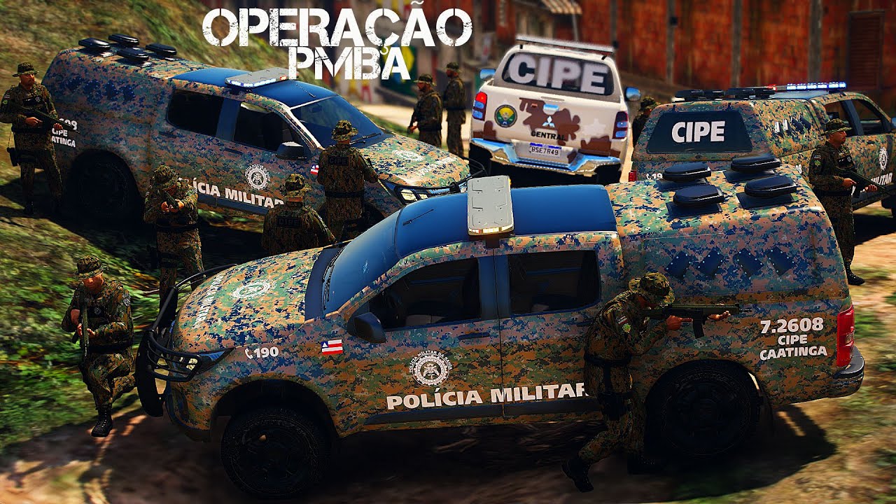 GTA V PMBA | OPERAÇÃO CIPE CAATINGA | CONFRONTO NA FAVELA | GTA 5 POLICIAL | EP2