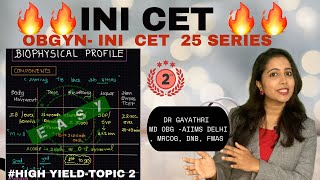 #Topic 2 INI CET🔥🔥🔥#HIGHYIELD OBGYN✨BIOPHYSICAL PROFILE SIMPLIFIED WITH MNEMONICS✨