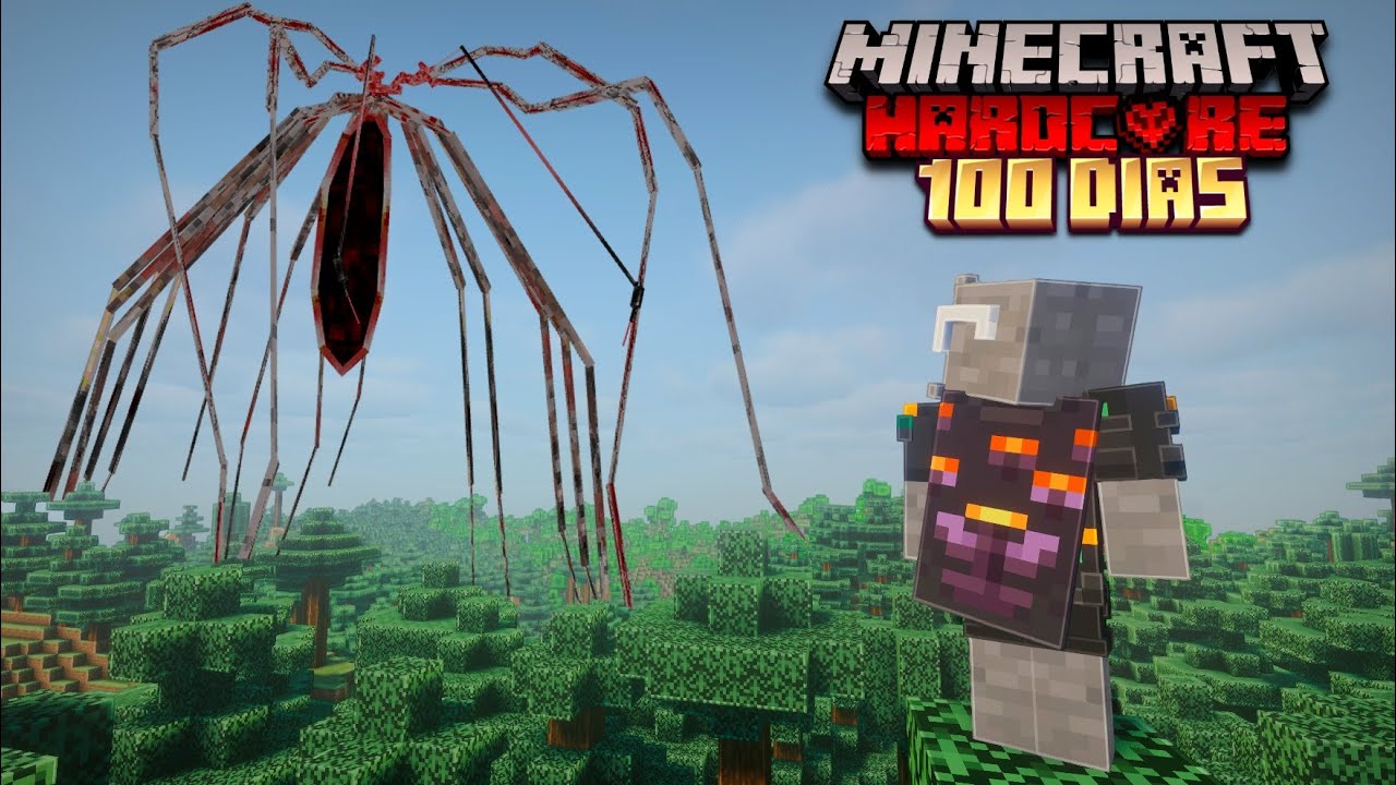 Sobreviví 100 Días con ARAÑAS en Minecraft Hardcore