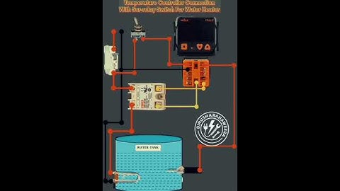 Temperature Controller Connection With SSR Relay Switch For Water Heater#electrician#electrical