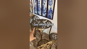 Bộ bàn đồng #đồcổcầnthơ #phongthuy #doco #đồcổ #statue #doxua #lưđồng #tượngđồng