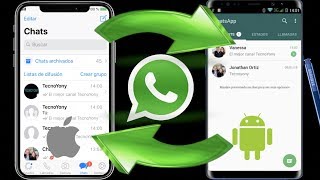 Como pasar WhatsApp desde iPhone a Android I Android a iPhone Rapido y Facil