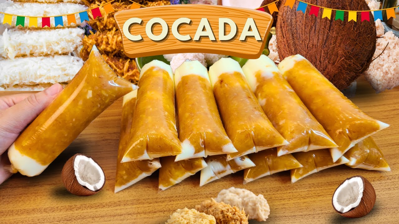 🌈 GELADINHO DE COCADA 😱  Você NUNCA Viu Um Geladinho Gourmet Assim! 🥥 Recheado com Cocada PERFEITA 😍