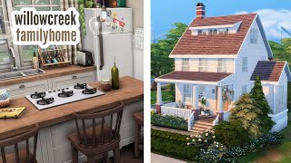 willow creek family home \\ The Sims 4 speed build