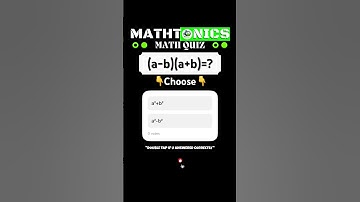 💡(a-b)(a+b)=? | Math Quiz 🧠| #maths #quiz #mathquiz #shorts
