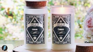 Custom Printed Candle Labels from Lightning Labels