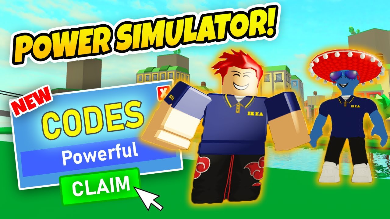 16 Codes All Power Simulator Codes Roblox Youtube